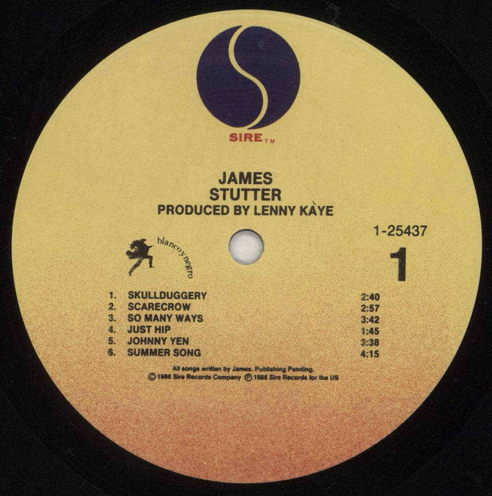 James Stutter US vinyl LP album (LP record) JMSLPST555152