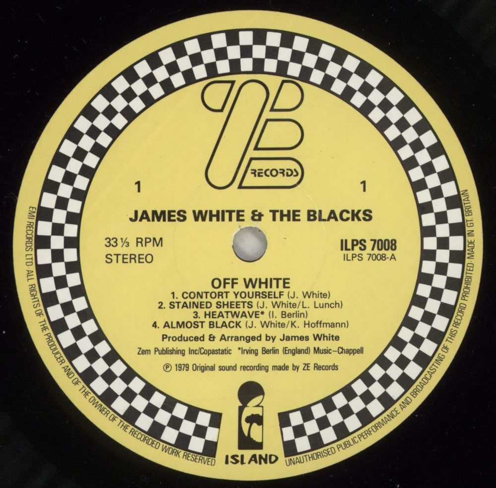 James White Off White UK vinyl LP album (LP record) K0PLPOF639584