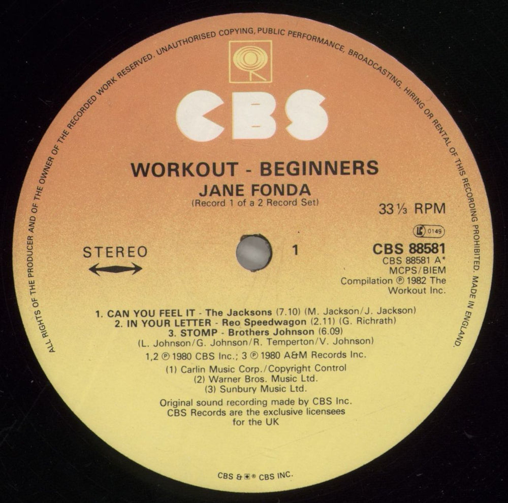 Jane Fonda Jane Fonda's Workout Record UK 2-LP vinyl record set (Double LP Album) J532LJA668429