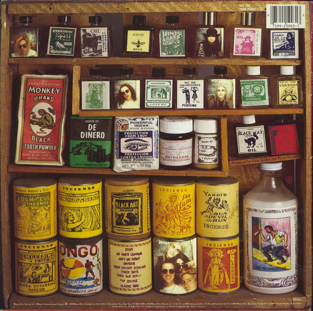 Janes Addiction Ritual De Lo Habitual - VG UK vinyl LP album (LP record) 075992599313