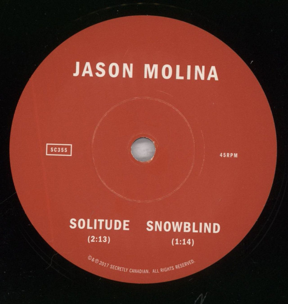 Jason Molina The Black Sabbath Covers US 7" vinyl single (7 inch record / 45) 3B207TH834797