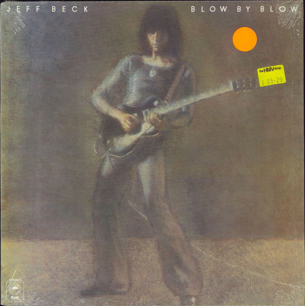 Jeff Beck Blow By Blow - blue label UK vinyl LP album (LP record) EPC69117