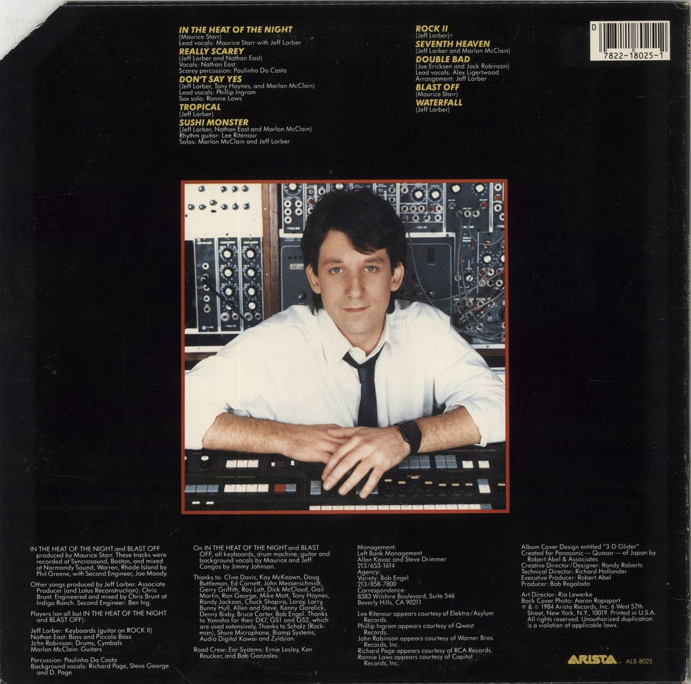 Jeff Lorber In The Heat Of The Night US vinyl LP album (LP record) 07822180251