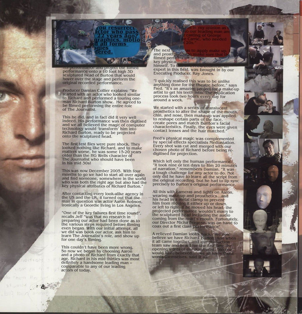 Jeff Wayne The War Of The Worlds + 3D glasses UK tour programme