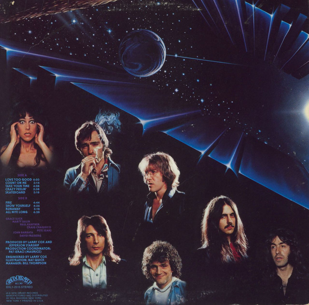 Jefferson Starship Earth US vinyl LP album (LP record)