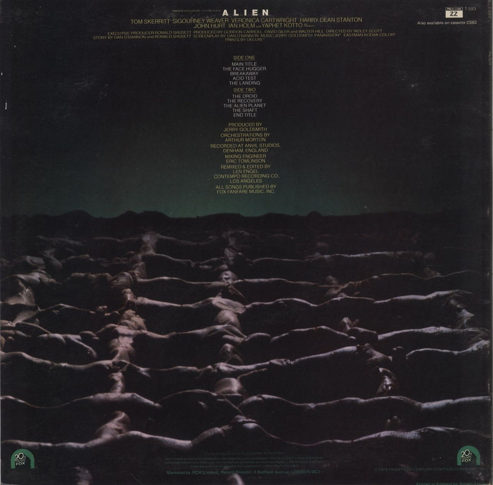 Jerry Goldsmith Alien UK vinyl LP album (LP record)
