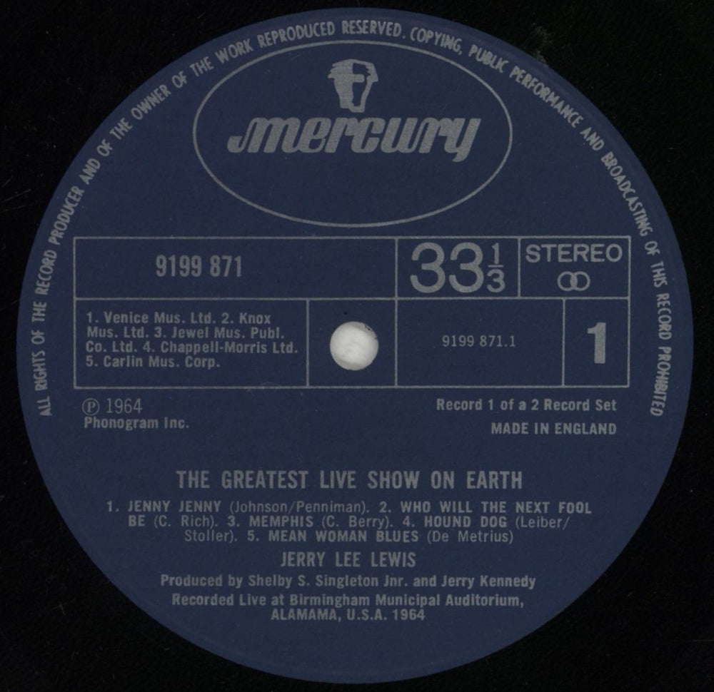 Jerry Lee Lewis The Greatest Live Show On Earth / By Request UK 2-LP vinyl record set (Double LP Album) JLL2LTH706719