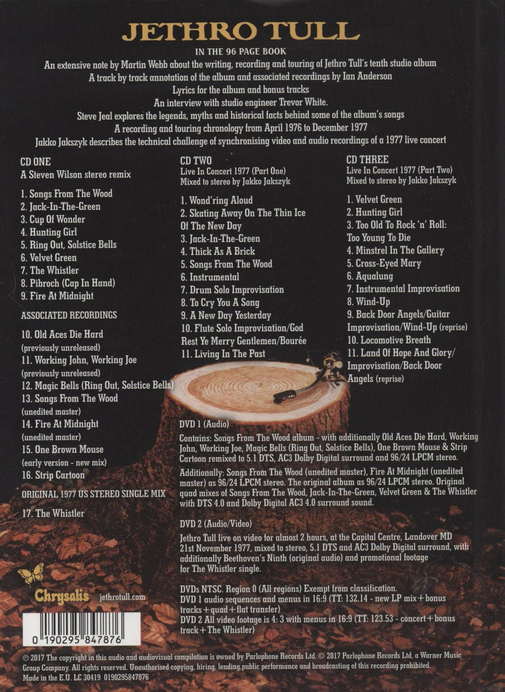 Jethro Tull Songs From The Wood: 40th Anniversary Edition - The Country Set UK 5-CD album set TUL5CSO861767