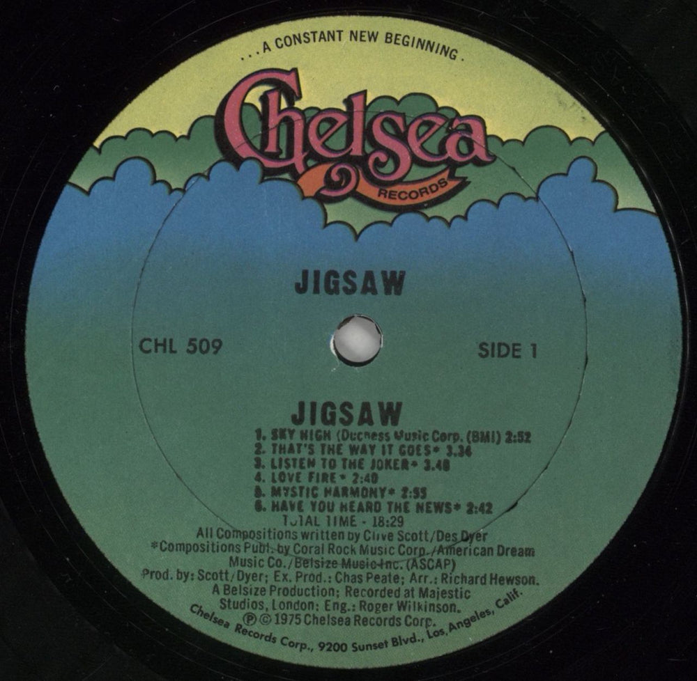 Jigsaw (UK) Sky High US vinyl LP album (LP record) JGSLPSK460553