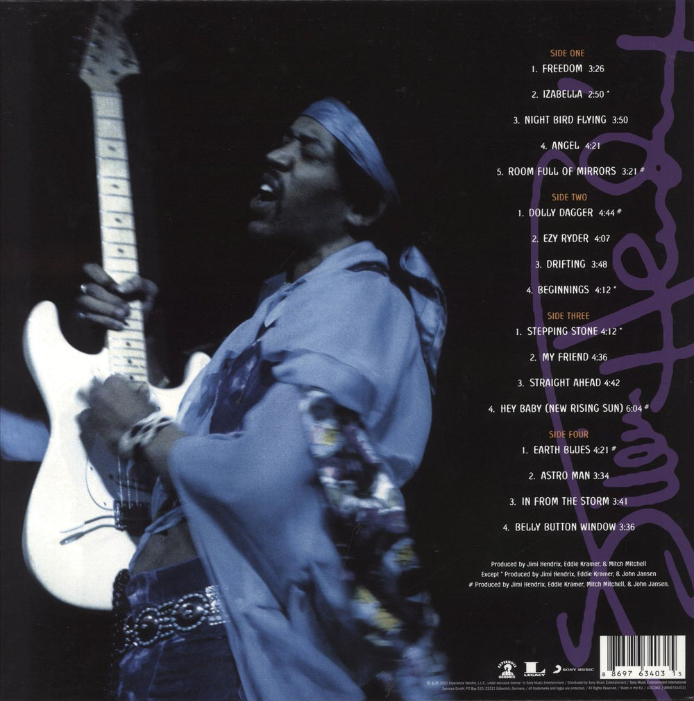 Jimi Hendrix First Rays Of The New Rising Sun UK 2-LP vinyl record set (Double LP Album) 886976340315