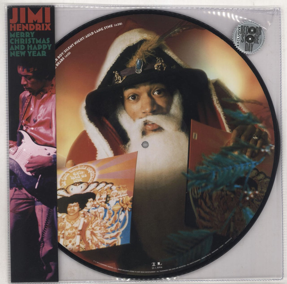 Jimi Hendrix Merry Christmas And Happy New Year - RSD UK 12" vinyl picture disc (12 inch picture record) 19075978331-3