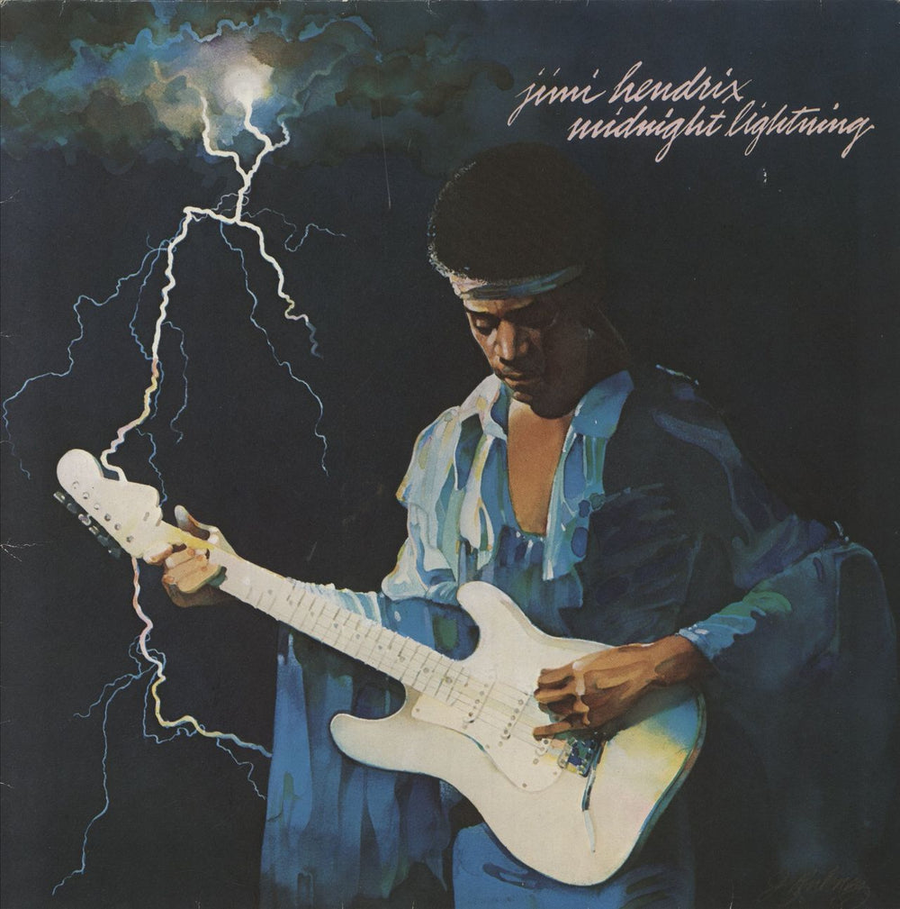 Jimi Hendrix Midnight Lightning - EX Dutch vinyl LP album (LP record) 825166-1