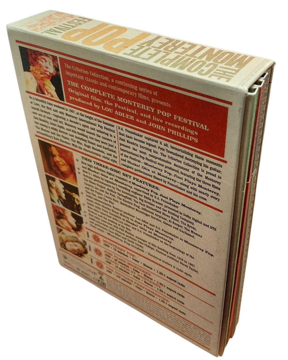 Jimi Hendrix The Complete Monterey Pop Festival US DVD 037429166222