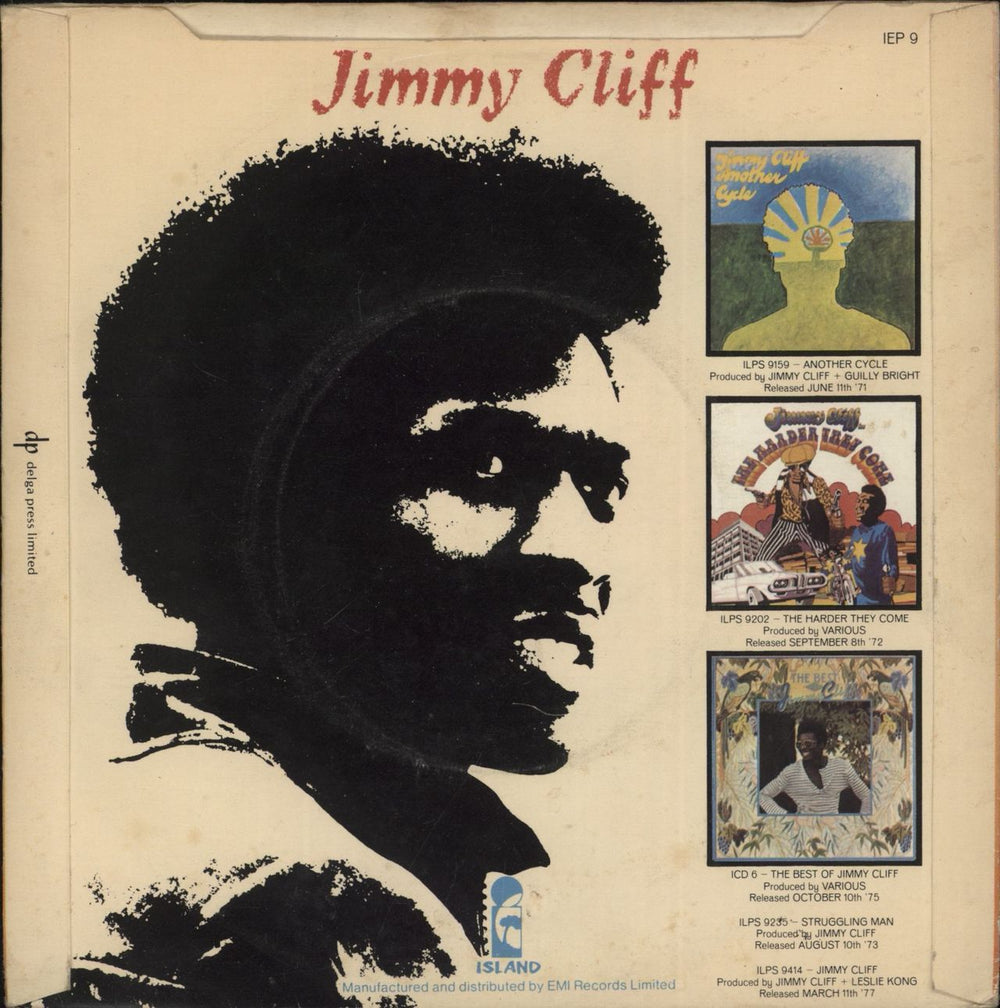 Jimmy Cliff Jimmy Cliff EP UK 7" vinyl single (7 inch record / 45)