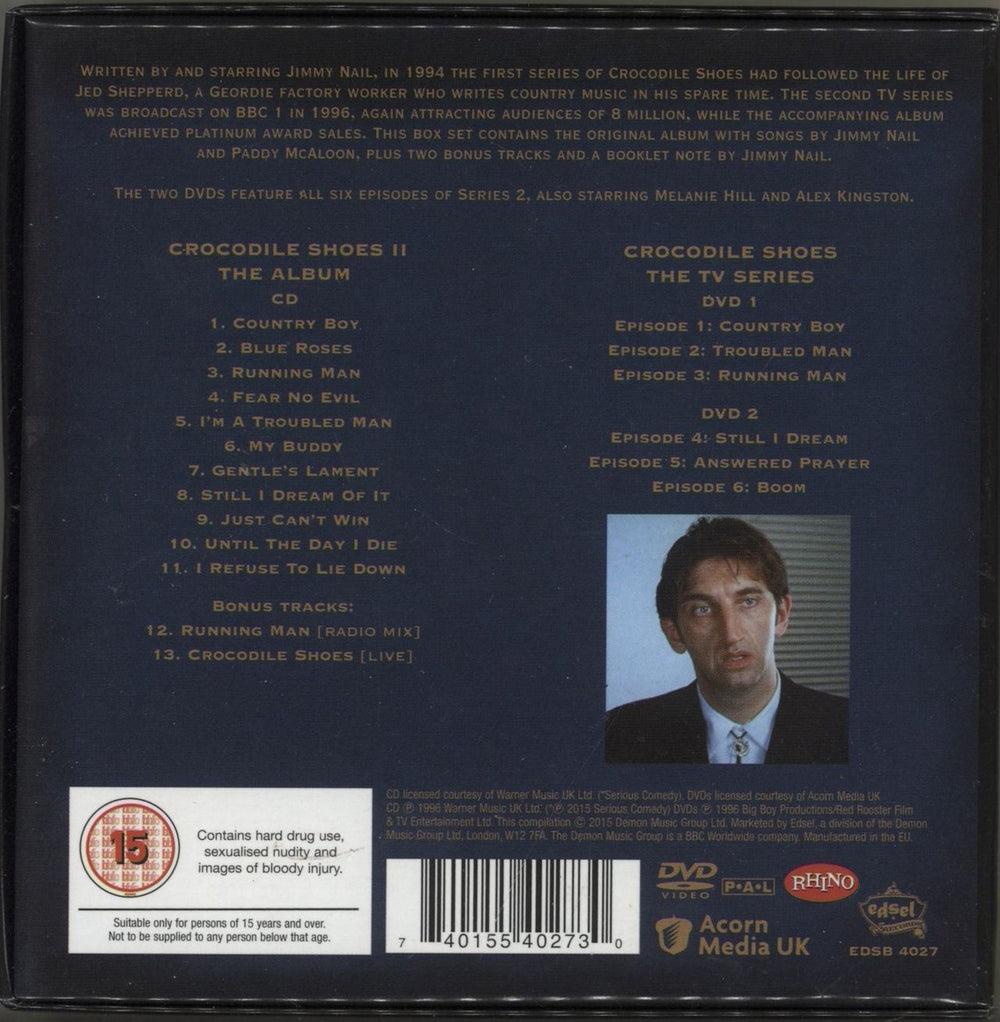 Jimmy Nail Crocodile Shoes II UK 3-CD album set (Triple CD) 740155402730
