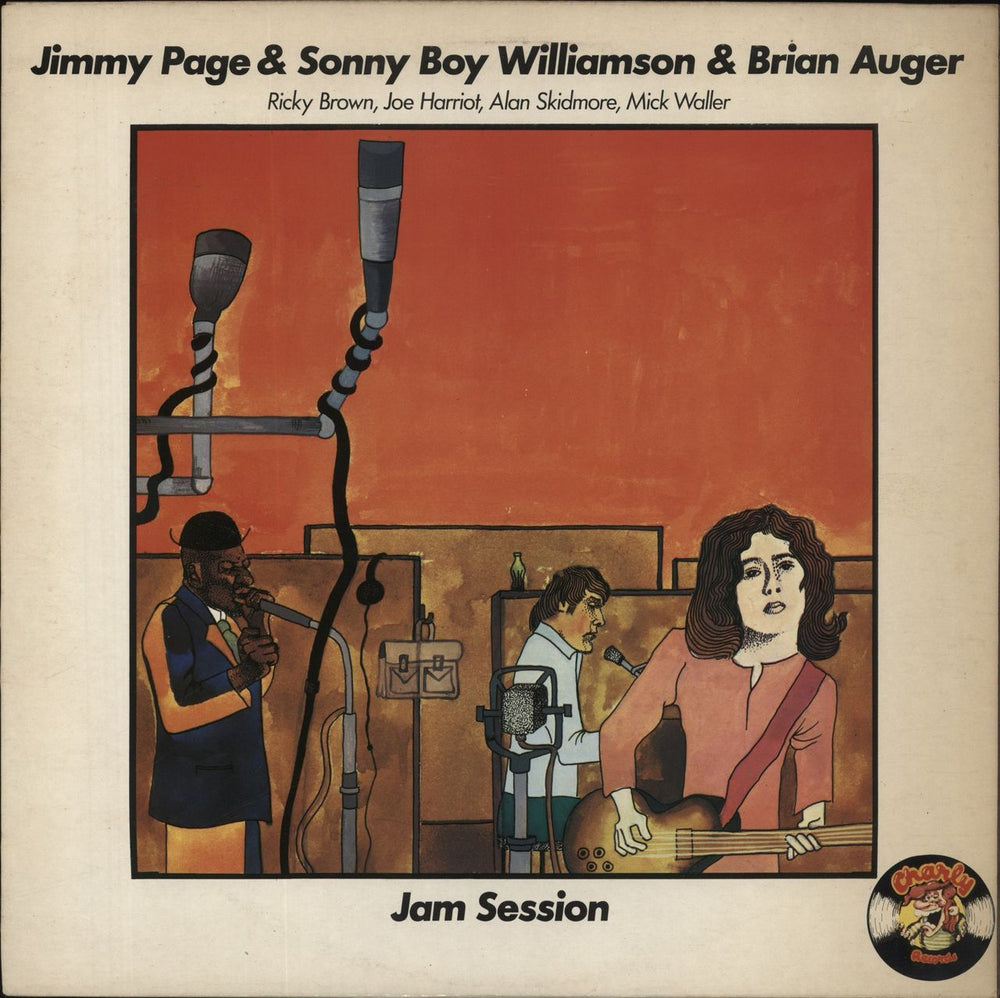 Jimmy Page Jam Session W/sonny Boy Williamson & Brian Auger UK vinyl LP album (LP record) CR30011