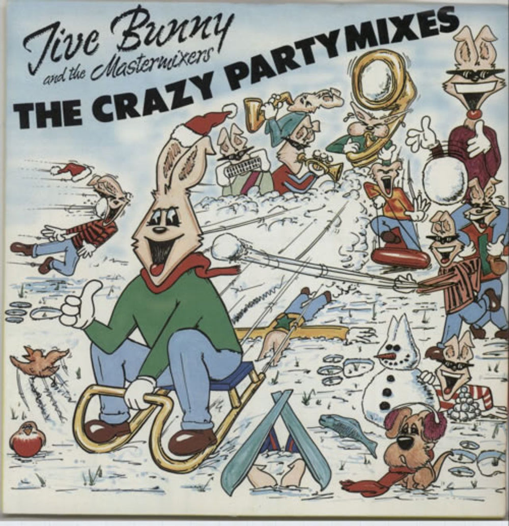 Jive Bunny The Crazy Party Mixes UK 7" vinyl single (7 inch record / 45) MFD010