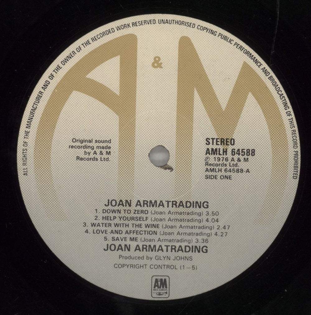 Joan Armatrading Joan Armatrading - Nimbus Supercut + Hi-Fi Today sticker UK vinyl LP album (LP record) ARMLPJO655459