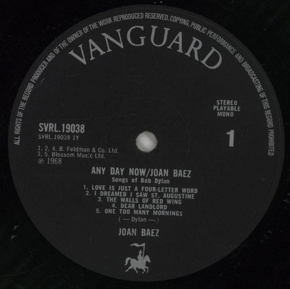 Joan Baez Any Day Now - EX UK 2-LP vinyl record set (Double LP Album) JBZ2LAN787176