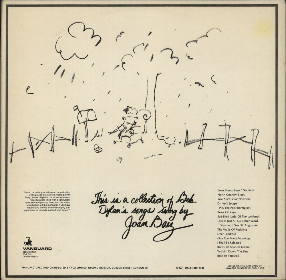 Joan Baez Any Day Now UK 2-LP vinyl record set (Double LP Album)