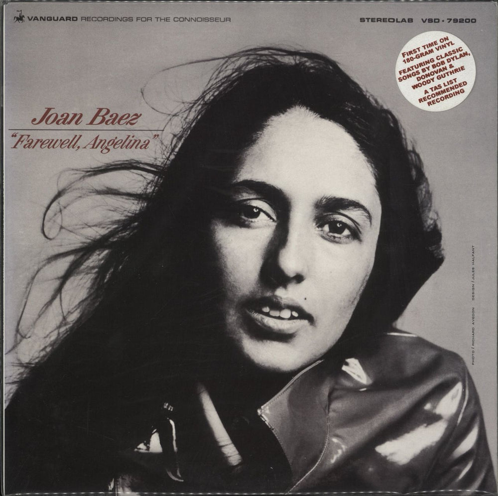 Joan Baez Farewell, Angelina US vinyl LP album (LP record) VSD79200