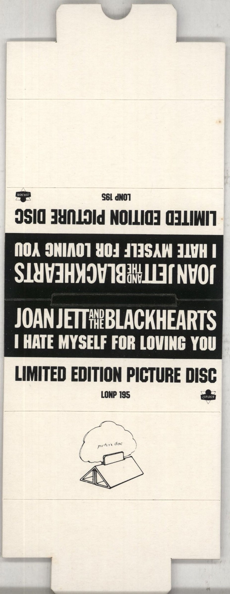 Joan Jett I Hate Myself For Loving You + plinth UK shaped picture disc (picture disc vinyl record) JETSHIH851885