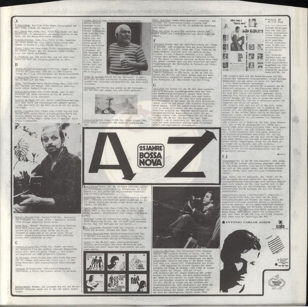 João Gilberto Bossa Nova Jubileu German vinyl LP album (LP record)