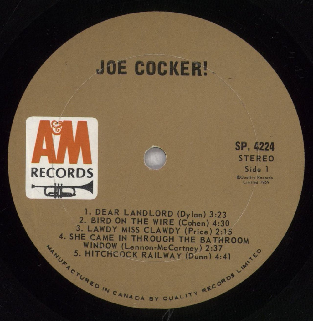 Joe Cocker Joe Cocker! US vinyl LP album (LP record) JOELPJO840241