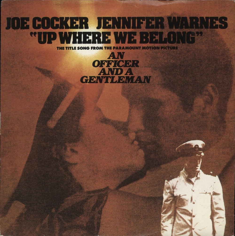 Joe Cocker Up Where We Belong UK 7" vinyl single (7 inch record / 45) WIP6830