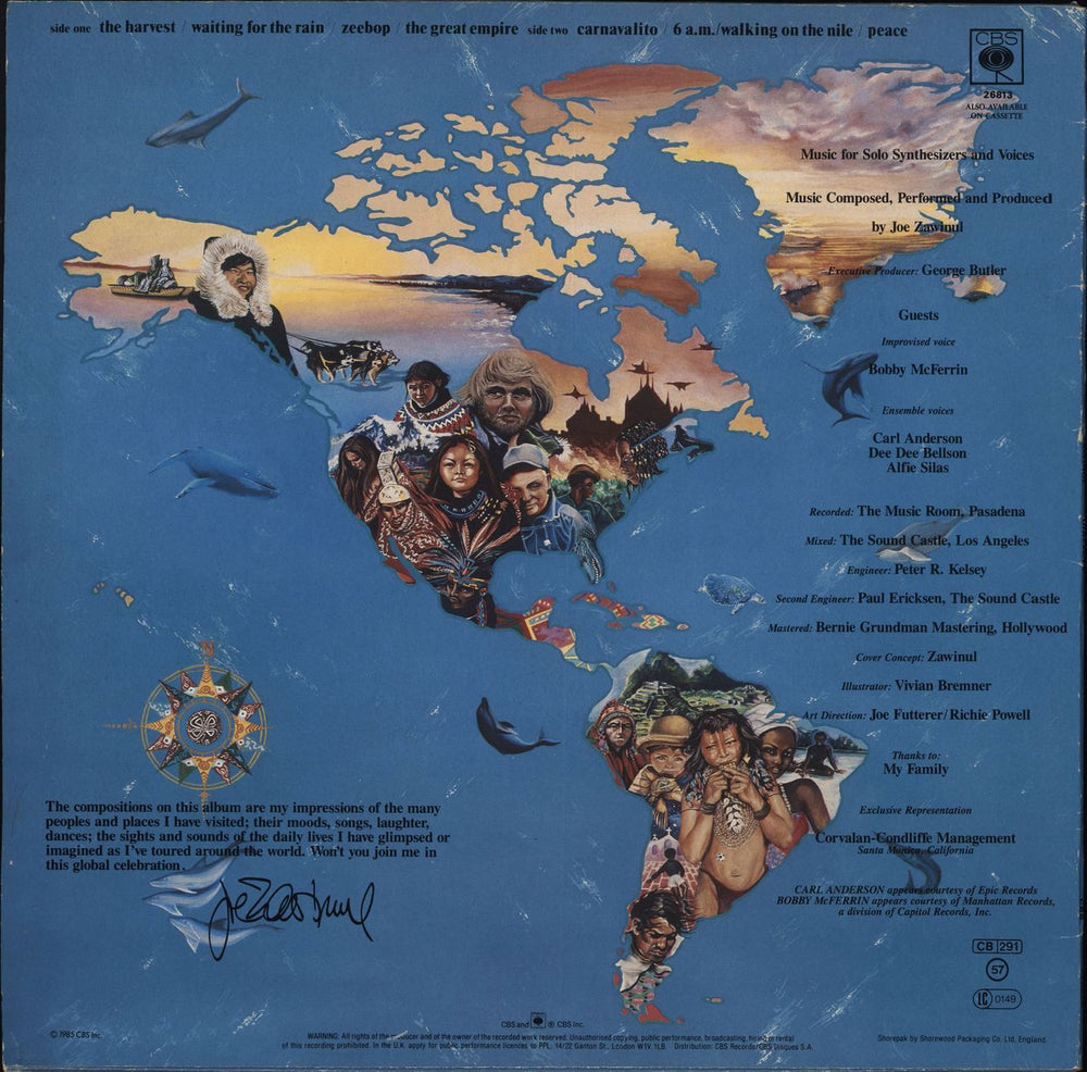 Joe Zawinul Dialects UK vinyl LP album (LP record)