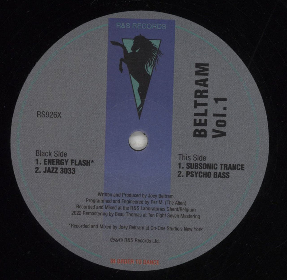 Joey Beltram Beltram Vol. 1 UK 12" vinyl single (12 inch record / Maxi-single) JBL12BE855131