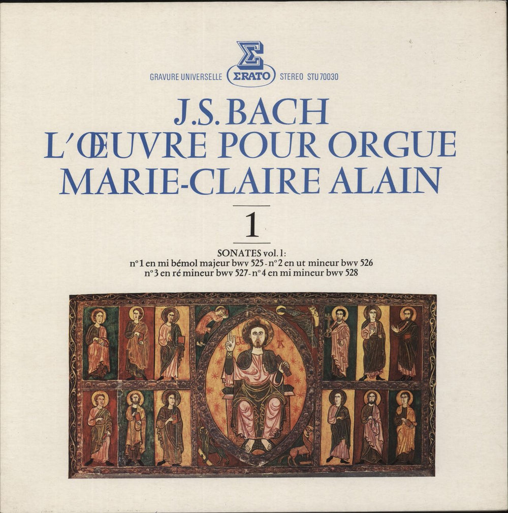 Johann Sebastian Bach Bach: Intégrale des Sonates Tome 1 Vol.1 French vinyl LP album (LP record) STU70030