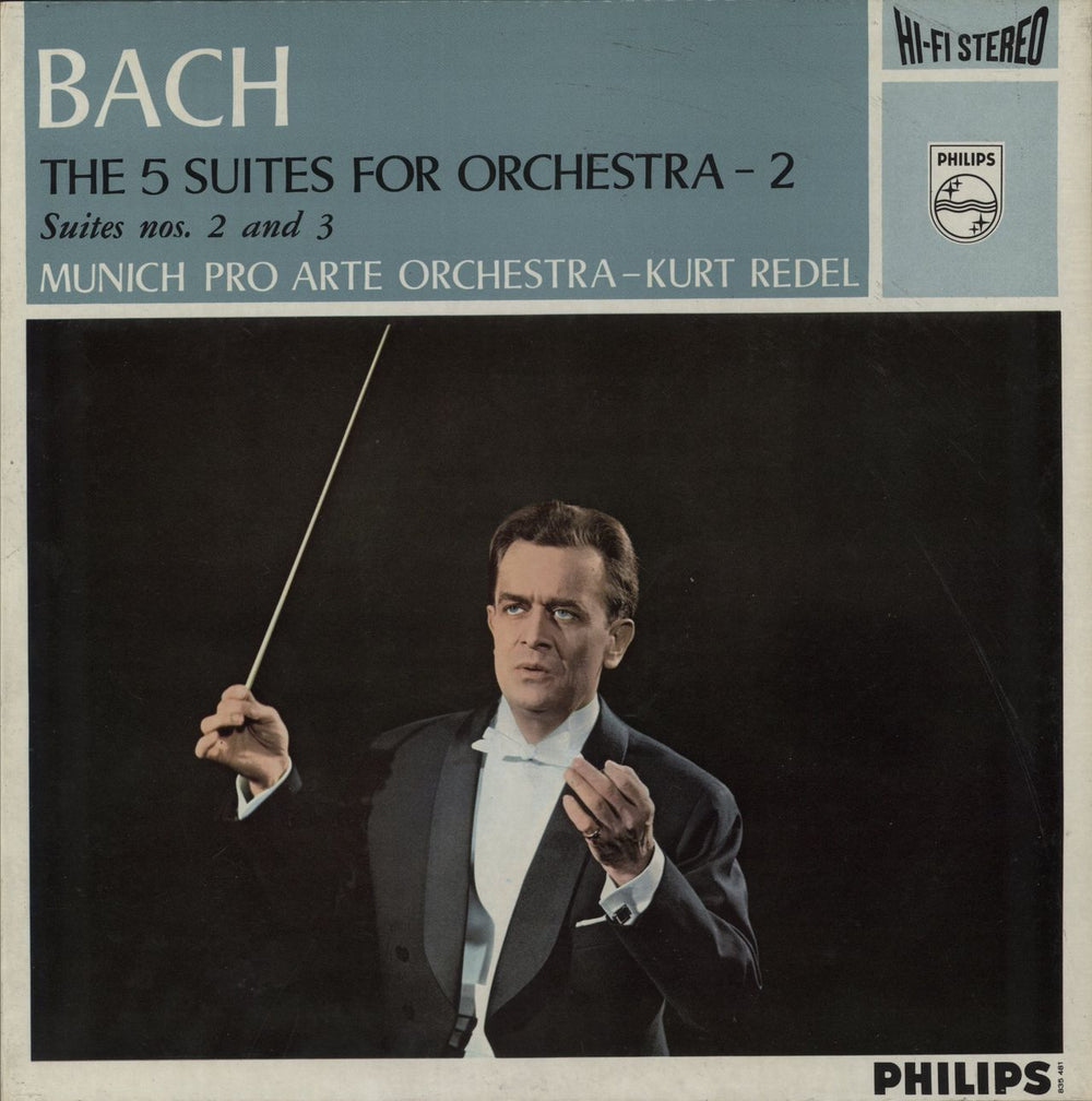Johann Sebastian Bach The 5 Suites For Orchestra - 2; Suites nos. 2 and 3 - Factory Sample Dutch Promo vinyl LP album (LP record) 835481AY