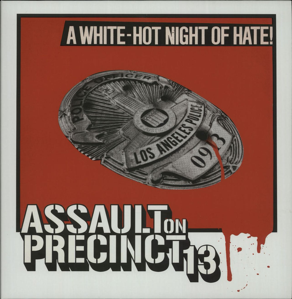 John Carpenter Assault On Precinct 13 - Vanilla Twist Vinyl UK vinyl LP album (LP record) DW018