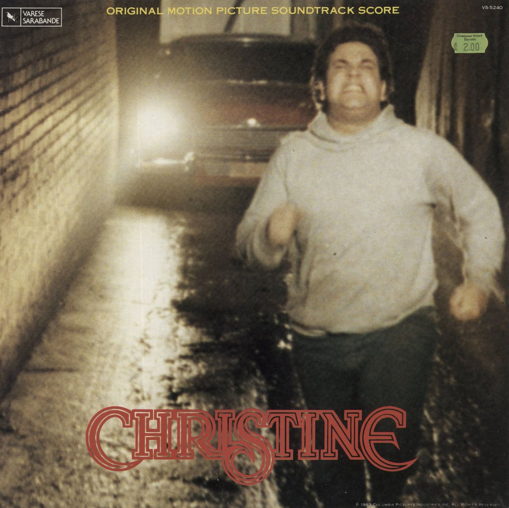 John Carpenter Christine UK vinyl LP album (LP record) VS-5240