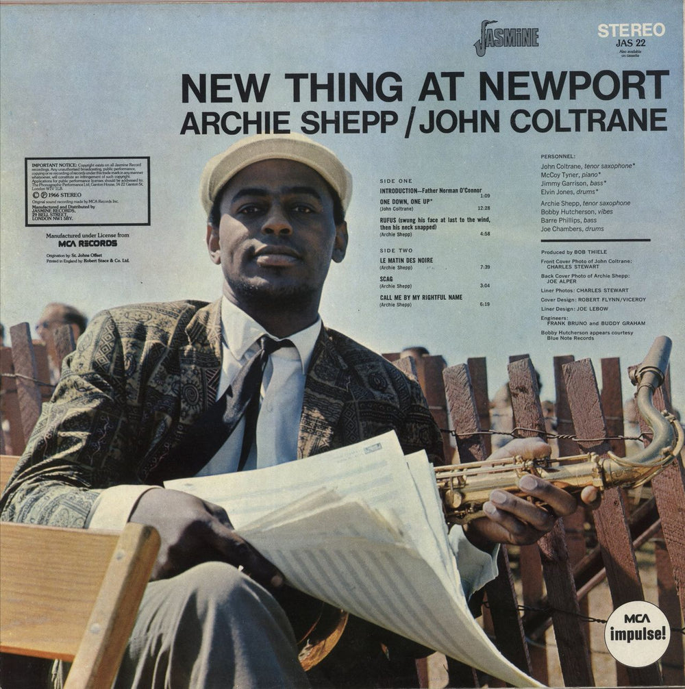 John Coltrane New Thing At Newport UK vinyl LP album (LP record)