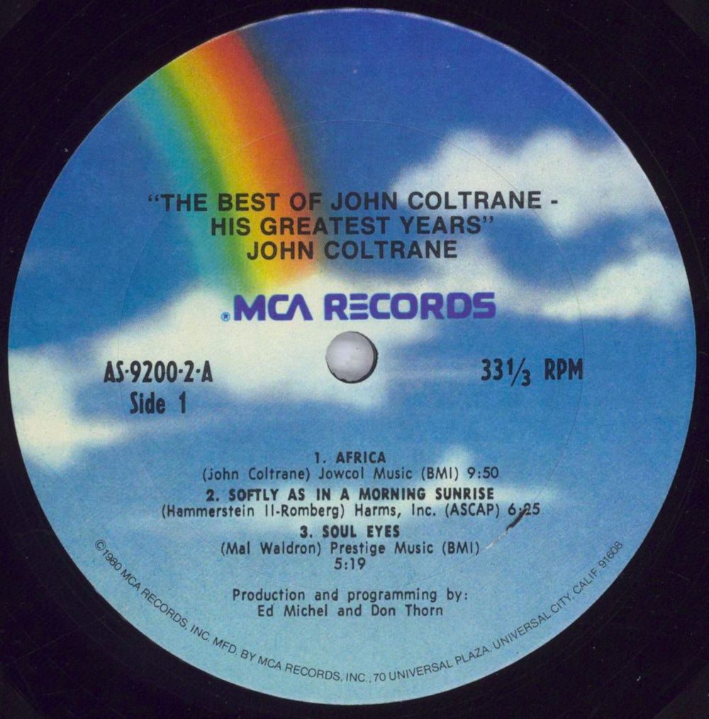 John Coltrane The Best Of John Coltrane - His Greatest Years US 2-LP vinyl record set (Double LP Album) JCO2LTH832847