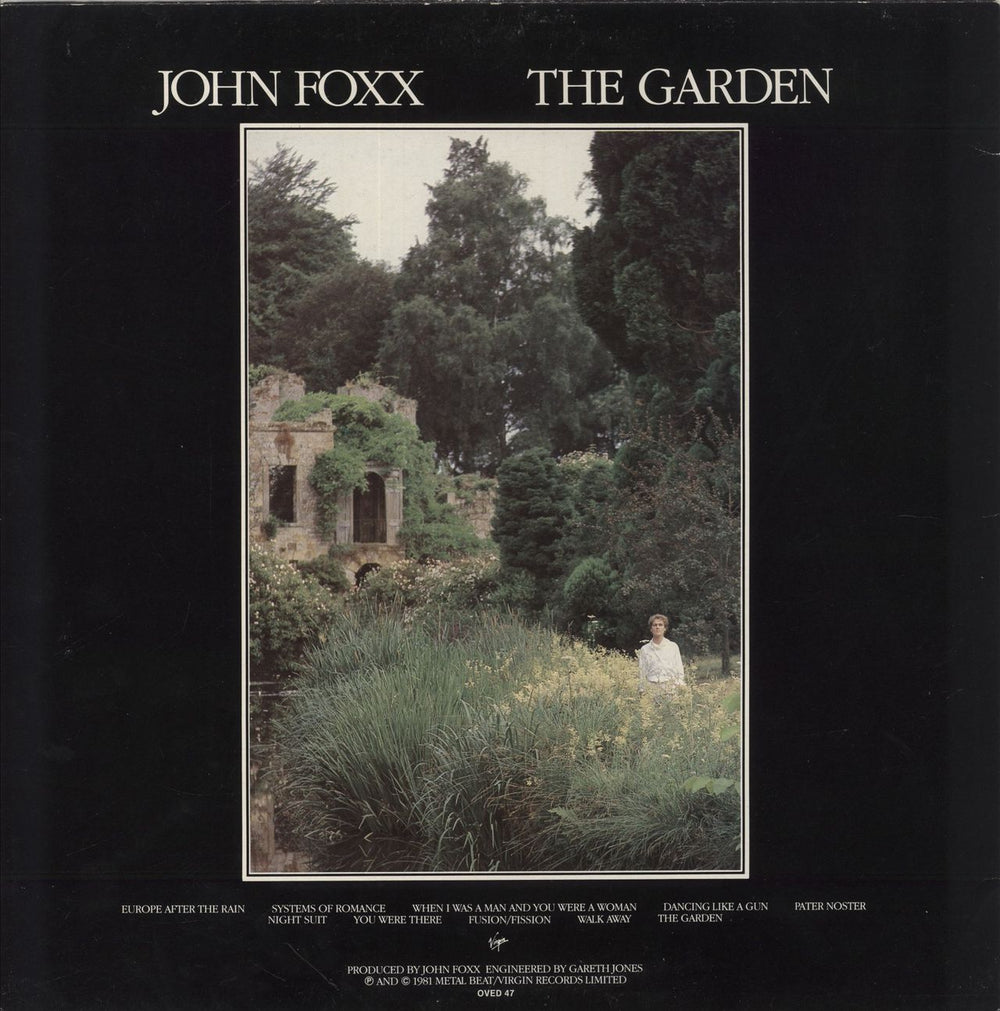 John Foxx The Garden UK vinyl LP album (LP record)