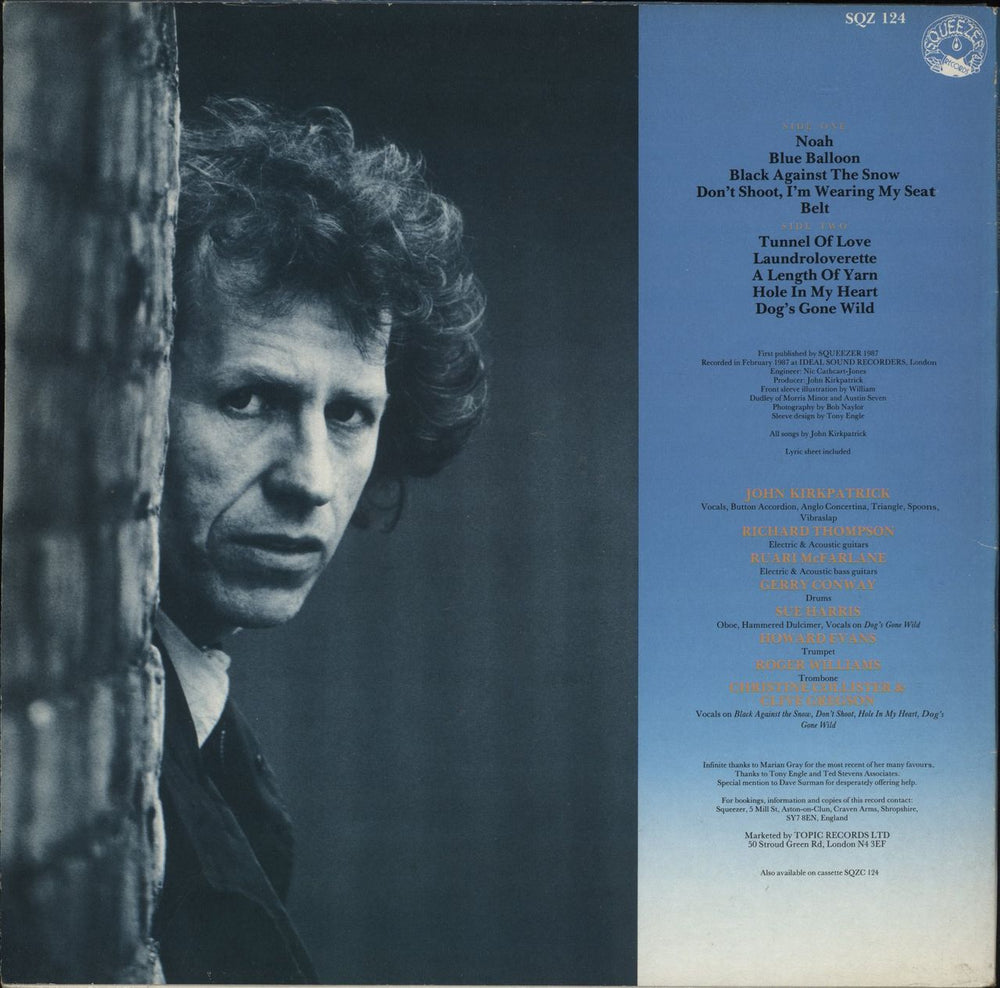 John Kirkpatrick Blue Balloon UK vinyl LP album (LP record)