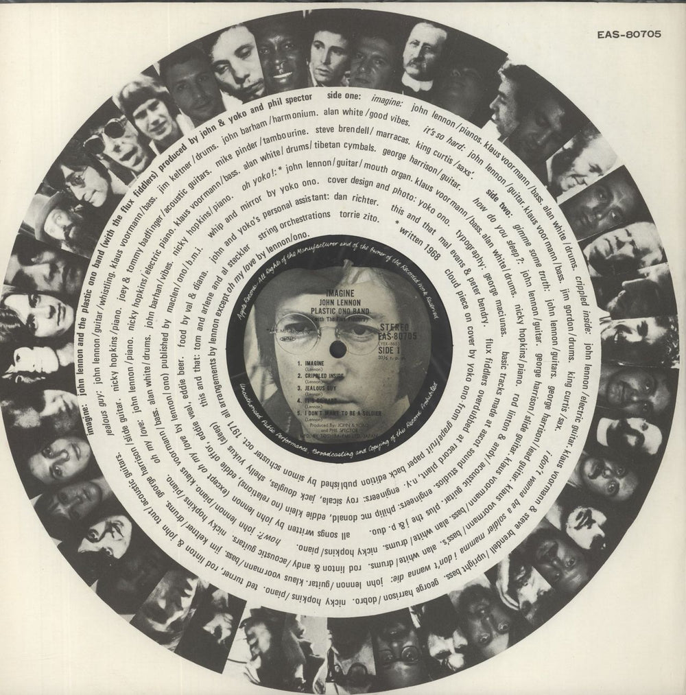 John Lennon Imagine - Complete Japanese vinyl LP album (LP record)