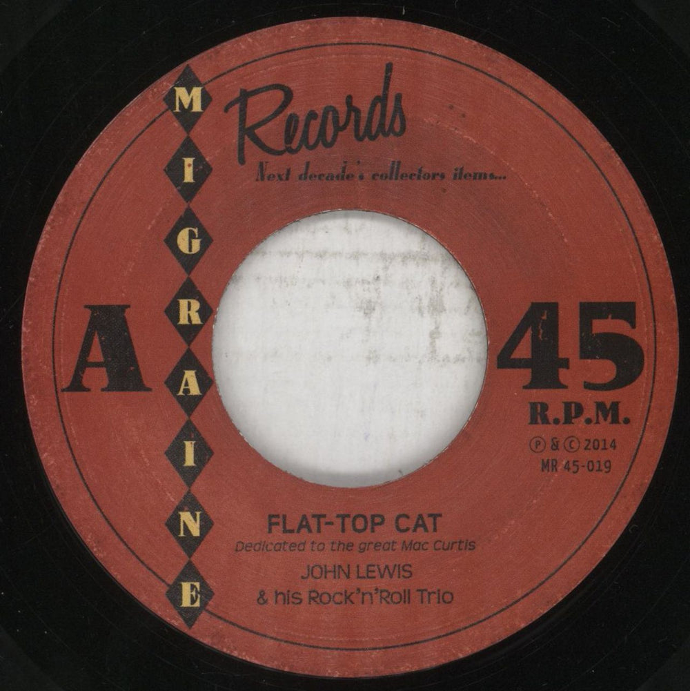 John Lewis [Rockabilly] Flat-Top Cat German 7" vinyl single (7 inch record / 45) 74I07FL851749