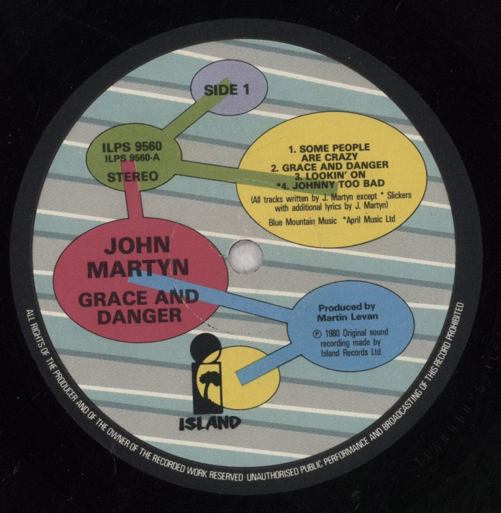 John Martyn Grace & Danger - 1st - VG Sleeve UK vinyl LP album (LP record) JMYLPGR847701