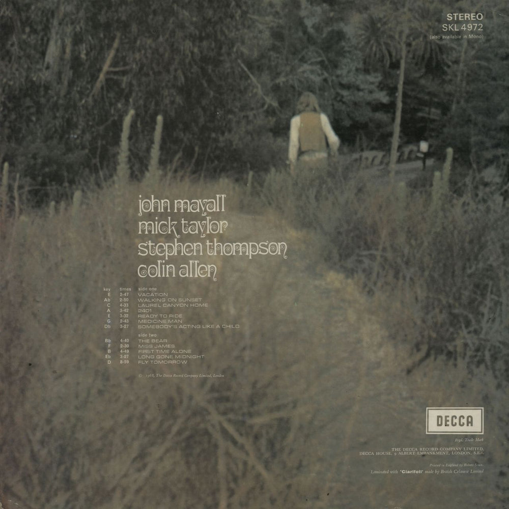 John Mayall Blues From Laurel Canyon - 1st - EX UK vinyl LP album (LP record) JOMLPBL643920