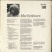 John Renbourn The Lady And The Unicorn - 2nd UK vinyl LP album (LP record)