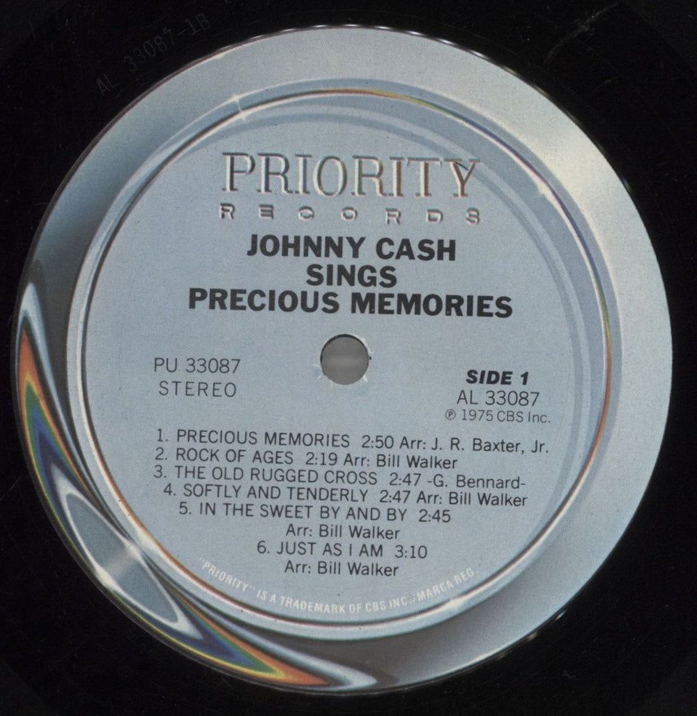 Johnny Cash Johnny Cash Sings Precious Memories Dutch vinyl LP album (LP record) JCSLPJO784851