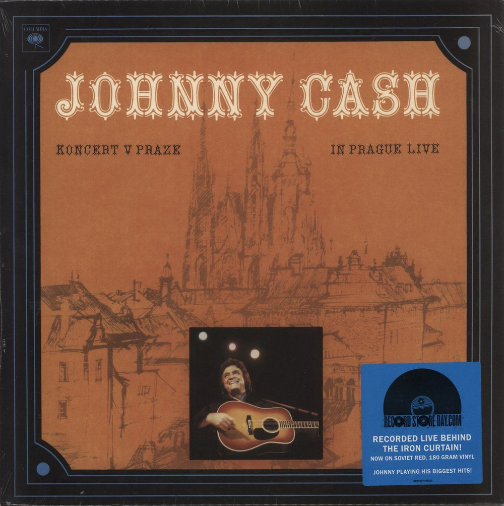 Johnny Cash Koncert V Praze - RSD 2015 - Red Vinyl - Sealed UK vinyl LP album (LP record) 88875070451