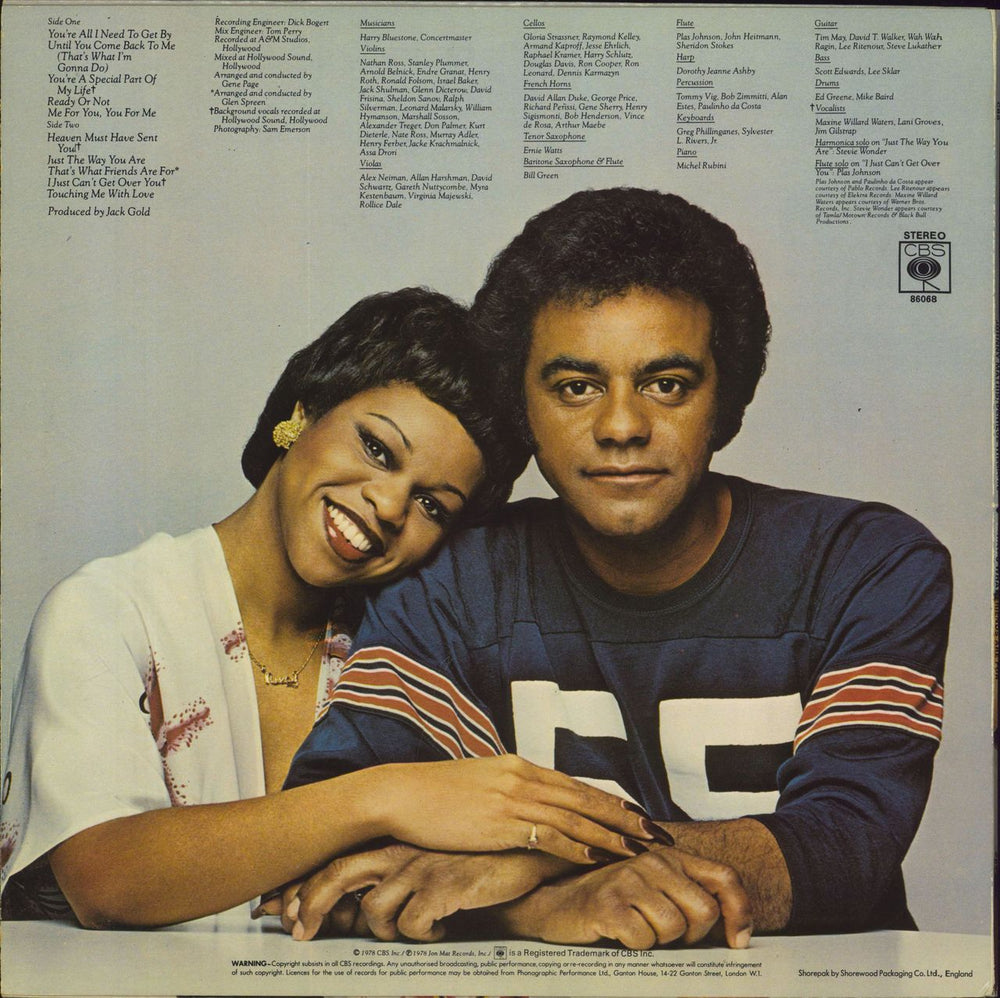 Johnny Mathis That's What Friends Are For - Hype Stickered Sleeve UK vinyl LP album (LP record)