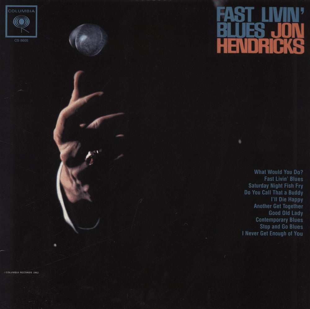 Jon Hendricks Fast Livin' Blues US vinyl LP album (LP record) CS 8605