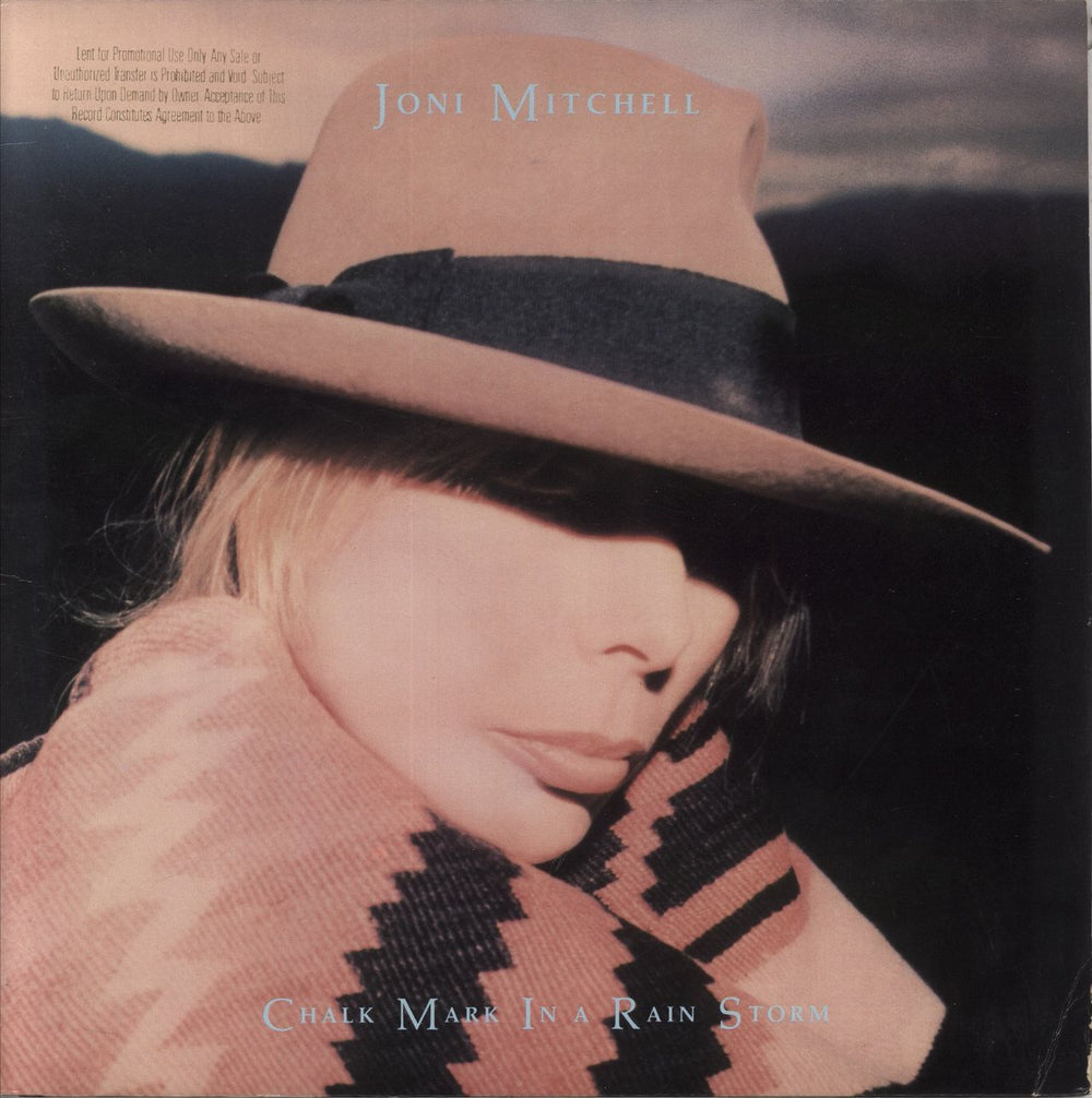 Joni Mitchell Chalk Mark In A Rainstorm - Promo Stamped US Promo vinyl LP album (LP record) GHS24172