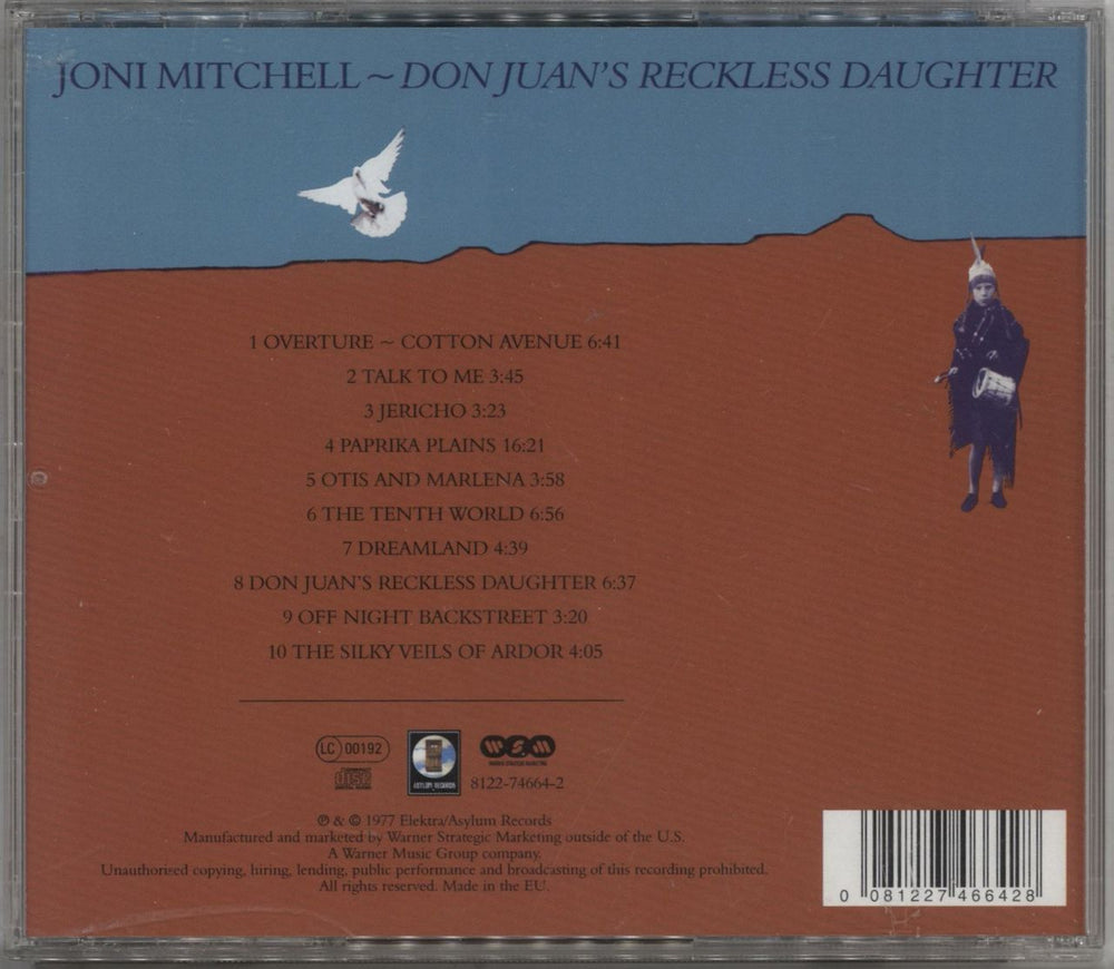Joni Mitchell Don Juans Reckless Daughter German CD album (CDLP) 081227466428
